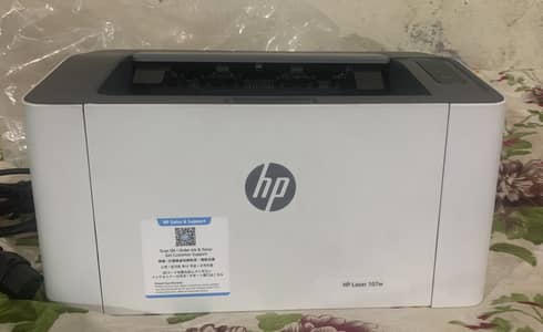 HP Laser 107w Wi-Fi Laser Printer – 1-month old, boxed, bill