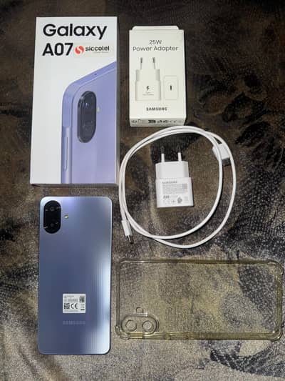 Samsung A07 10/10 condition with original 25 watt charging