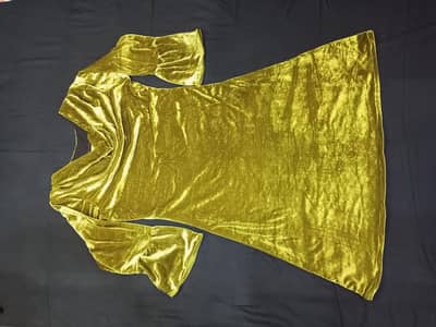 olive green velvet top