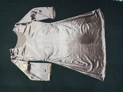 Stylish velvet tunic top