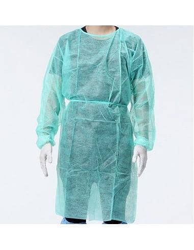 surgical gowns and Beard cap