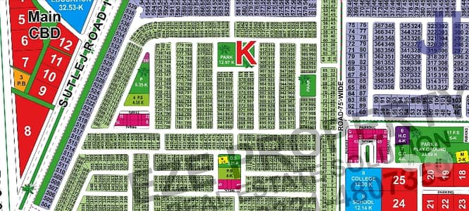 10 Marla On 75 Feet Road Plot For Sell In K Block Lda City Lahore