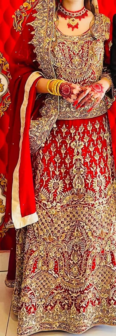 wedding lhenga only wear 1hour