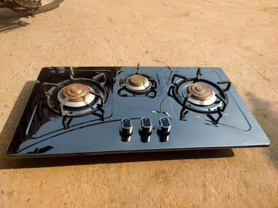 Brand New with home delivery 3 Burner Stove , hob , cholay for sale