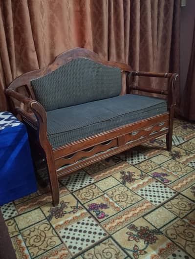Wooden Sofa n Stools
