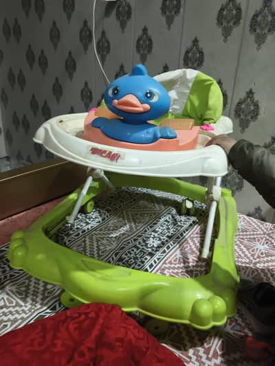 baby walker and baby chair