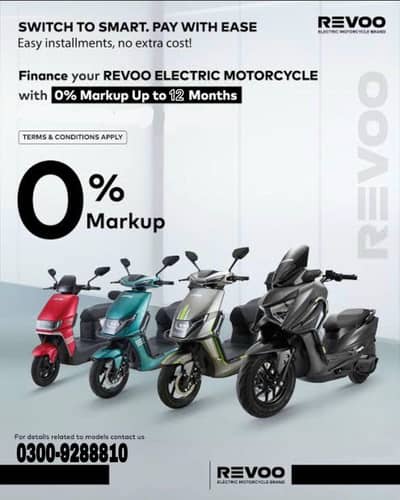 A11 A12 C32Y E52 C32Pro Revoo Ev Scooty - 0% Markup installment