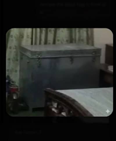 Petti trunk for storage.