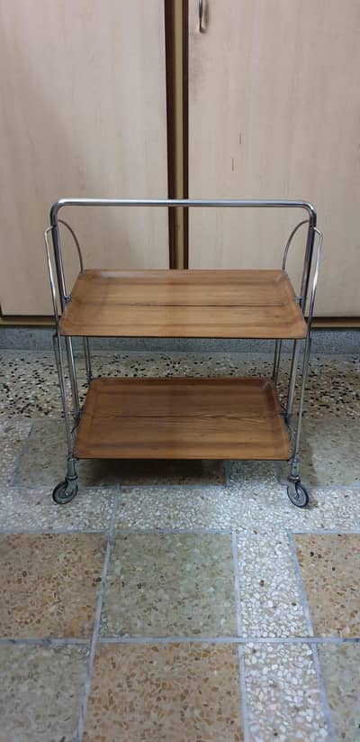 Foldable Serving Trolley in the Style of ‘Dinett’ by Bremshey & Co