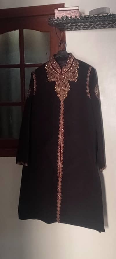 black sherwani