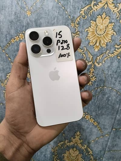 I phone 15 pro . 128gb 100 health water pack non pta for sale