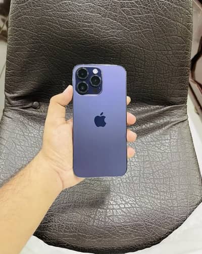 iPhone 14 Pro Max pta approved 128 GB or box with cable satha ha