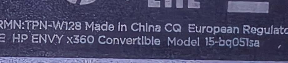 HP Envy convertable. 03425329909