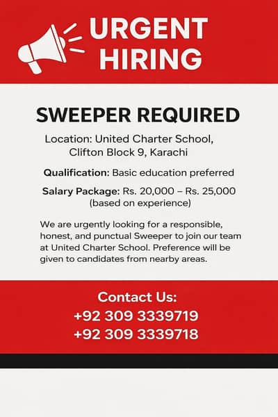 Hiring asweeper