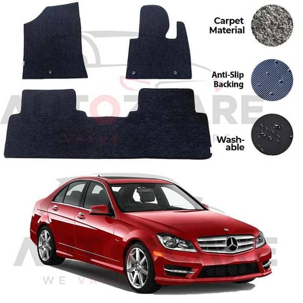 Mercedes C200 Genuine Fitting Carpet Floor Mat 5PCS - Model 2008-2014