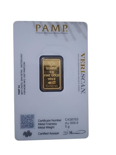 PAM GOLD BISCUIT 24K FOR SALE