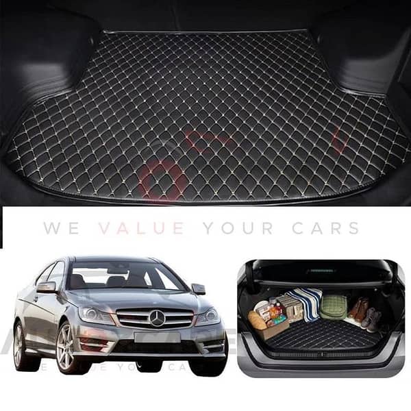 Mercedes C180 7D Custom Car Trunk Mat -Model 2008-2014