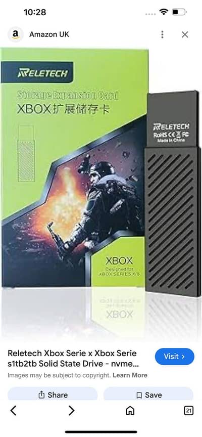 X Box 1tb storage expansion card
