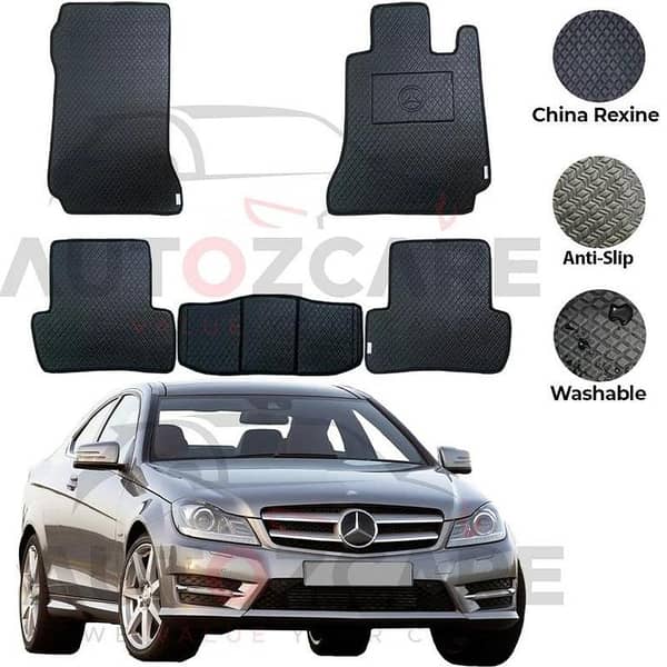 Mercedes C180 China Rexine Floor Mat 5PCS - Model 2008-2014