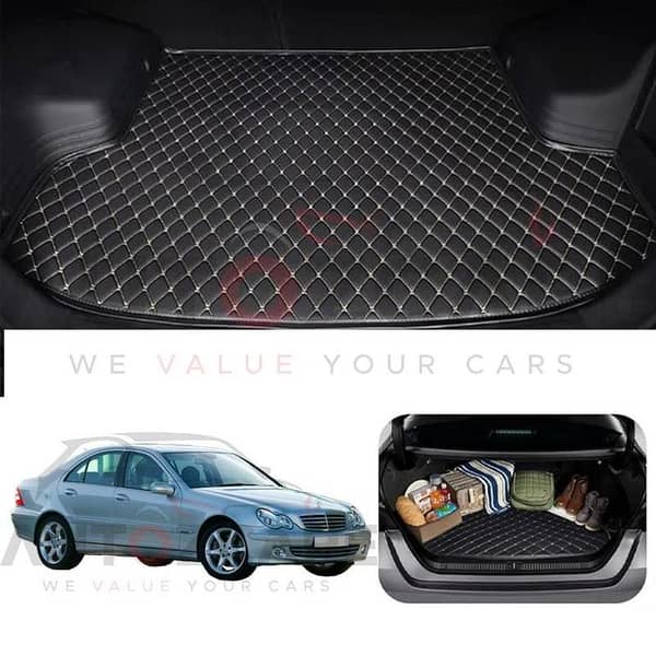 Mercedes C180 7D Custom Car Trunk Mat -Model 2001-2007