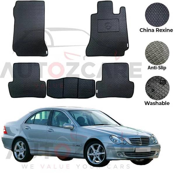 Mercedes C180 China Rexine Floor Mat 5PCS - Model 2001-2007