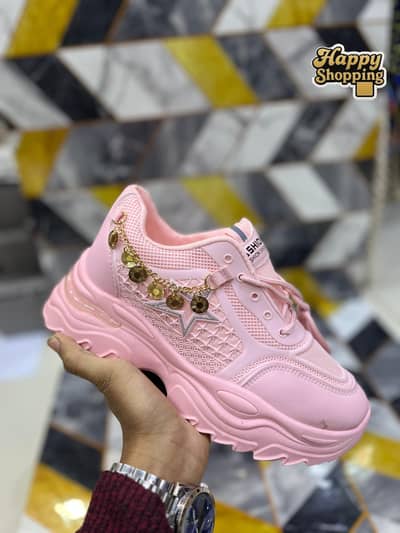 Girl's Favorite Sneakers White & Pink