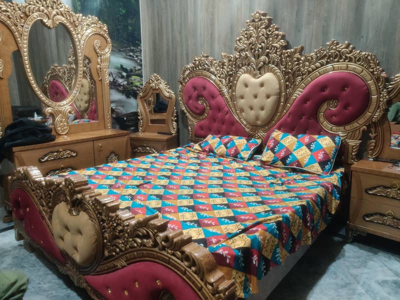 bed  & side table 2 & dressing table 0