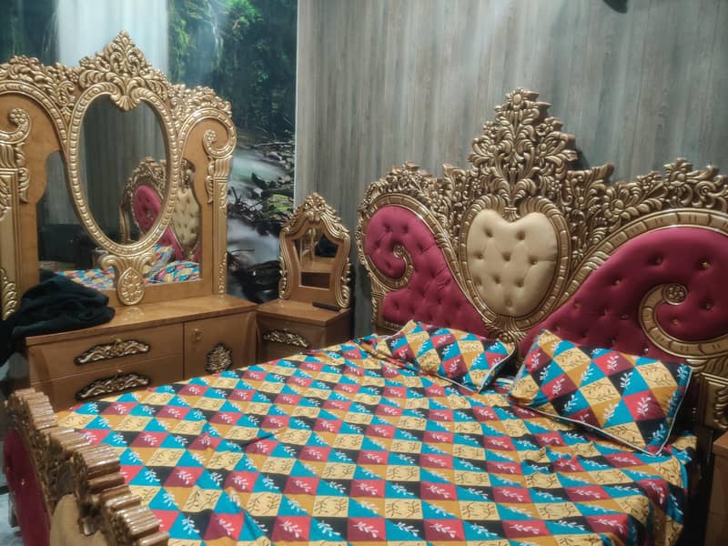 bed  & side table 2 & dressing table 2