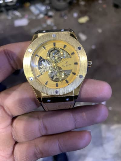 Hublot Automatic watch with 100% Genuine Strap