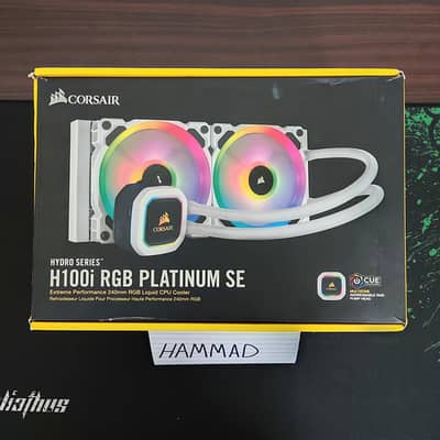Corsair H100i rgb platinum SE Aio liquid cooler 240mm
