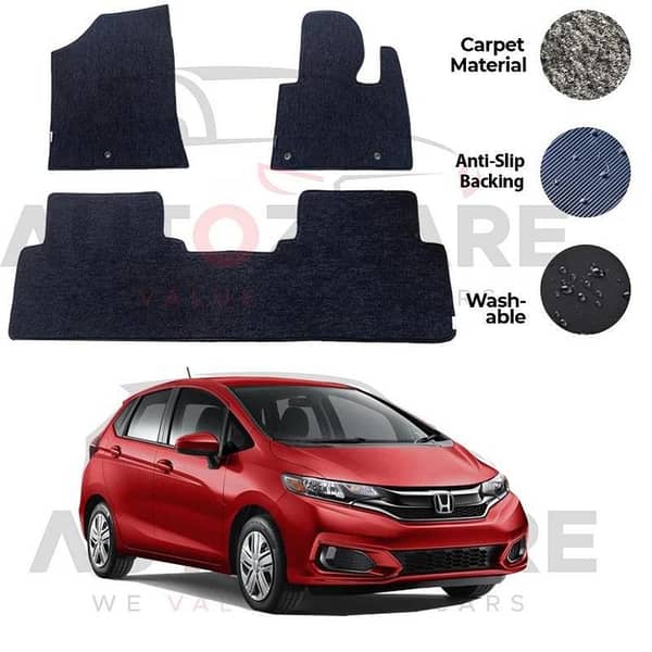 Honda Fit Genuine Fitting Carpet Floor Mat 3PCS - Model 2016-2020