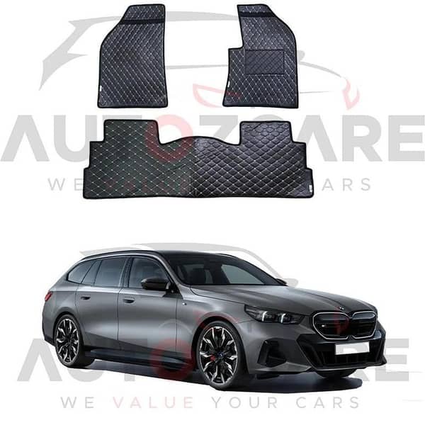 BMW i5 7D Floor Mats (Flat Style) 5PCS - Model 2023-2025