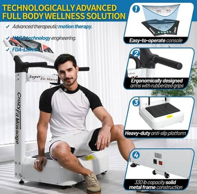 CrazyFit Massager|Vibration Plate Exercise Machine|Home Gym Workout