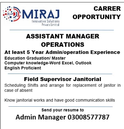 Computer Networking engineer & Operation Manager 1