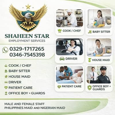 Maids/Babysitter/Cook/Driver/Patient Care/Nanny/Helper /Available