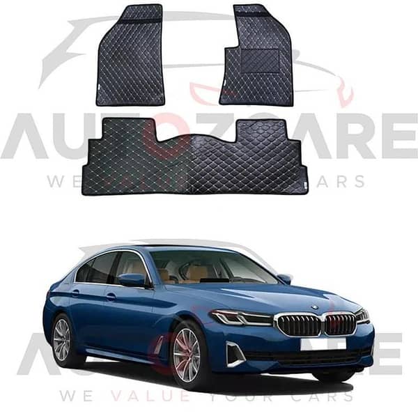 BMW 520/530 7D Floor Mats (Flat Style) 5PCS - Model 2018-2025