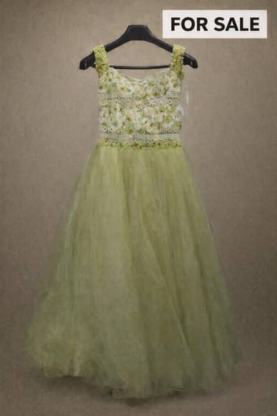 Light Green Party Wear Frock – Elegant & Stylish (Used)