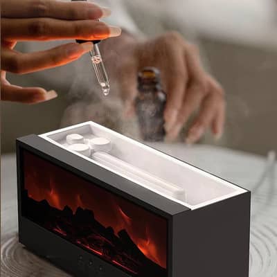 Air Humidifier fire style with remote control