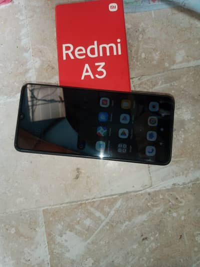 Redmi A3 fulsaman k sat ram4+2 ; m 128; 10by 10 candeshan 5000 amag