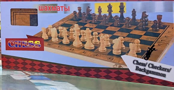 Wooden 3 in 1 Chess