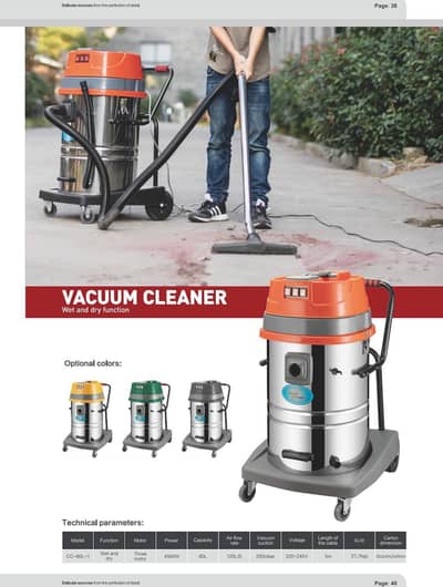 industrial 3 Motor Wet & Dry Vacuum Cleaner Machine 80 Ltr Dust