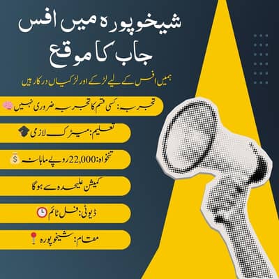 Job Wanted in Sheikhupura