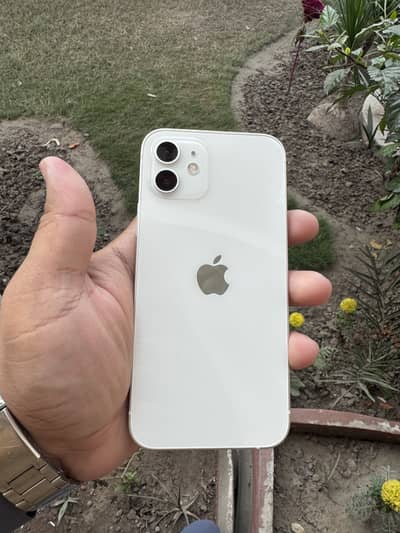 Iphone 12 PTA APPROVED WHITE CLR 100% battery health,  Brand New Kit