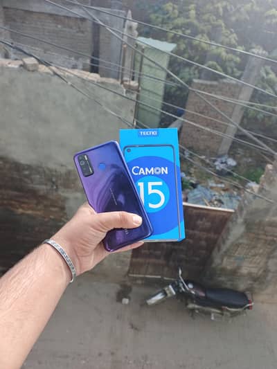 Tecno Camon 15 Complete Box