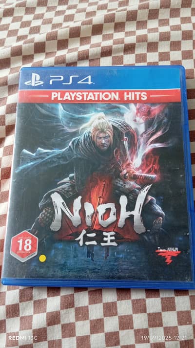 Nioh 1 PS4 disc