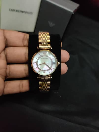 Emporio Armani Ladies Watch – rose Gold