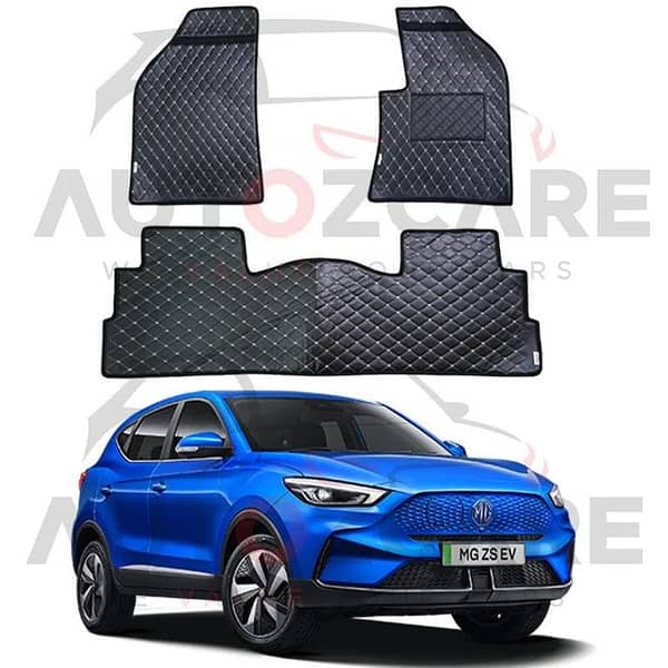 MG ZS EV 7D Floor Mats (Flat Style) 3PCS - Model 2021-2025