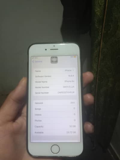iphone 6s pta approved. 32gb battery 100 add read first