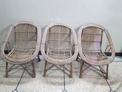Designer Bamboo Chairs with Armrests