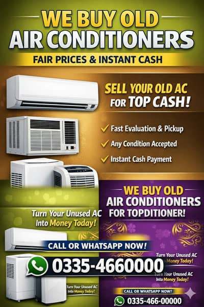 Sell Your Used OLD AC Hassle-Free Quick Cash & Easy Pickup